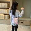 Adorable Rabbit And Bear Canvas Shoulder Bag For Kids Lightweight And Stylish Design