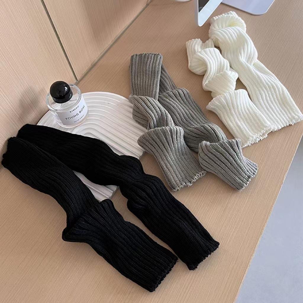 Knitted Socks Y2K Calf Socks Snow Boots Socks Leg Cover Thermal Lolita Pile Socks Women