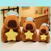 Cute Moon Star Sleeping Hat Capybara Cartoon Plush Toy For Children Gift