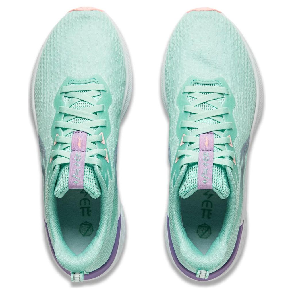 New LiNing Red Hare 7 Cushioning, Slip Resistant, Lightweight Low Top Running Shoes Women's Aqua Green ARPU004-26