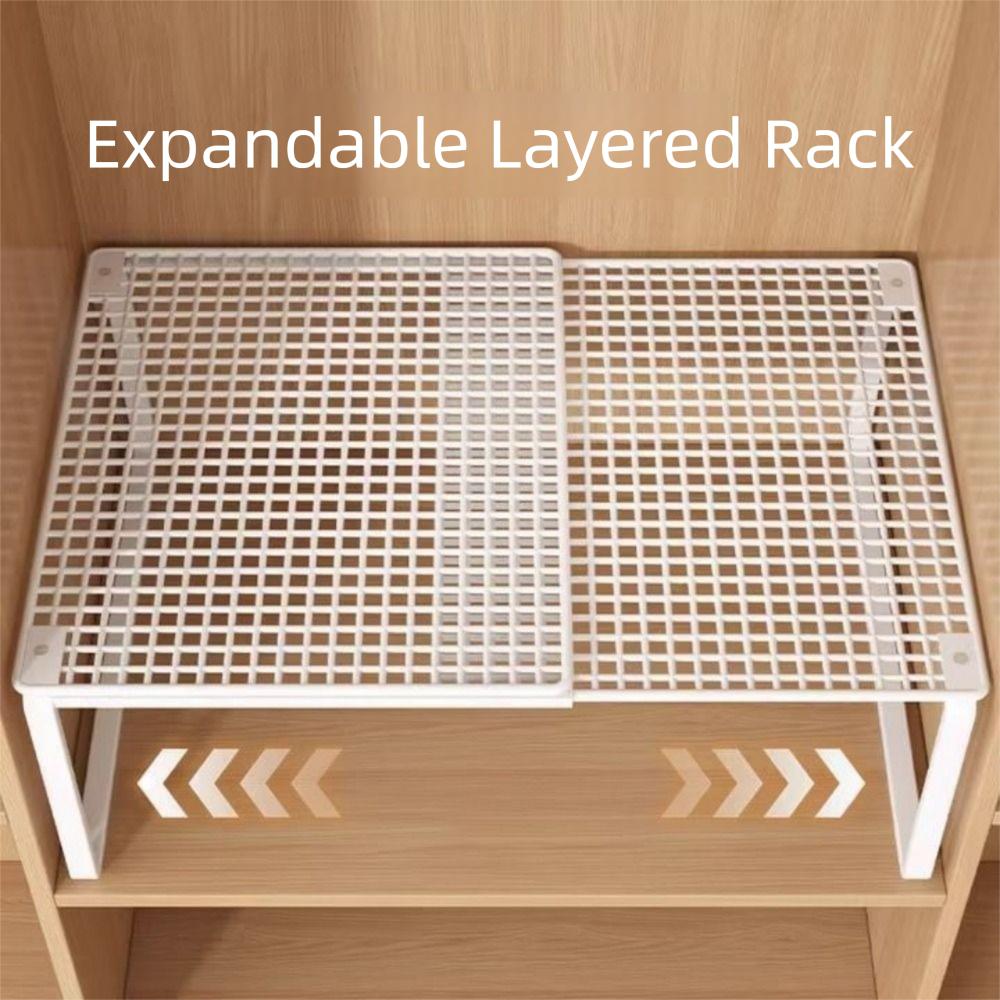 Stackable Wardrobe Divider Board Layered Partition Clothing Storage Rack Cabinet Organizer  Kitchen