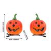 1Pair Pumpkin Hair Clips Halloween Hair Accessories Smiling Pumpkin Hair Barrettes Gothic Alligators Barrettes Gift