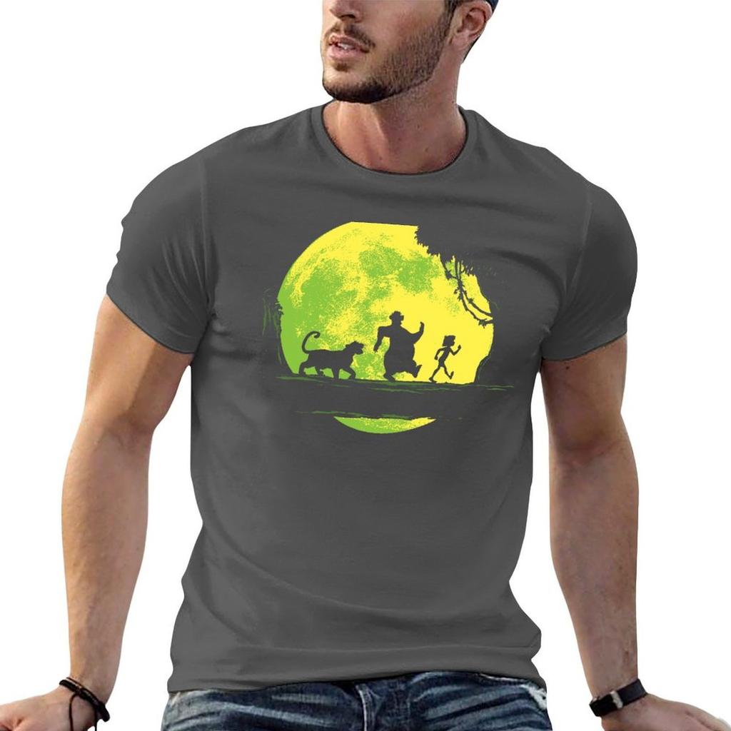 Jungle Moonwalk Tshirt No Iron Casual Short Sleeve Top