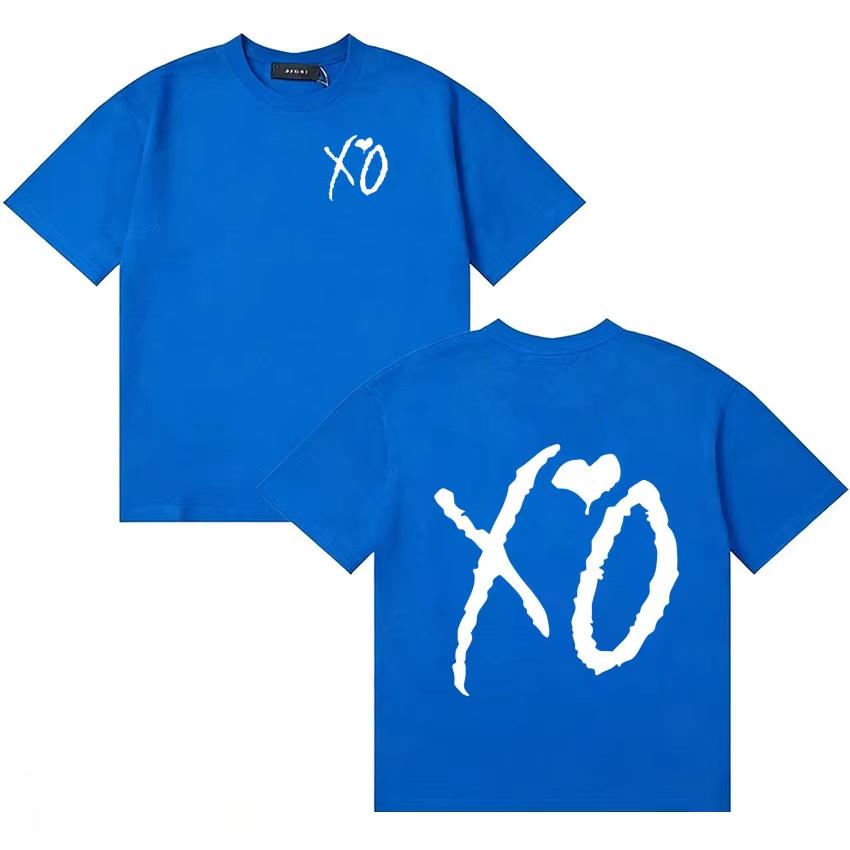 The Weeknd Classic Letters Print Oversized Y2K summer cotton T Shirts Short Sleeve T-shirt Casual