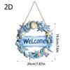 Funny Summer Welcome Wall Ornaments Wall Art Beach Shells Hanging Signs  Tropical