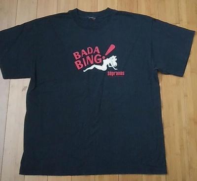 Vintage 2000 The Sopranos „Bada Bing“ Promo Grafik T-Shirt Herren Unisex T-Shirt