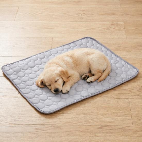 Pet Ice Silk Cooling Mat, Summer Self Cool Pad for Dogs Cats, Washable Pet Sleeping Pad for Crate, Bed, Indoor Outdoor Floor