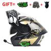 DOT Certified Full Face Motorcycle Helmet With Flip-Up Visor Dual Lens Bluetooth Compatible All Season Unisex