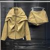 Spring 2026 Detachable Jacket & Skirt Workwear Patchwork Set