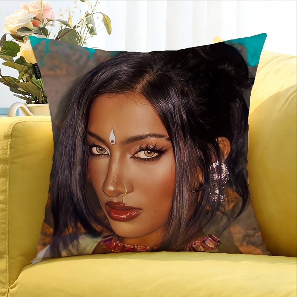 Lara K-KATSEYE Various Sizes Square Pillow Case For Car Home Bedchamber Decor