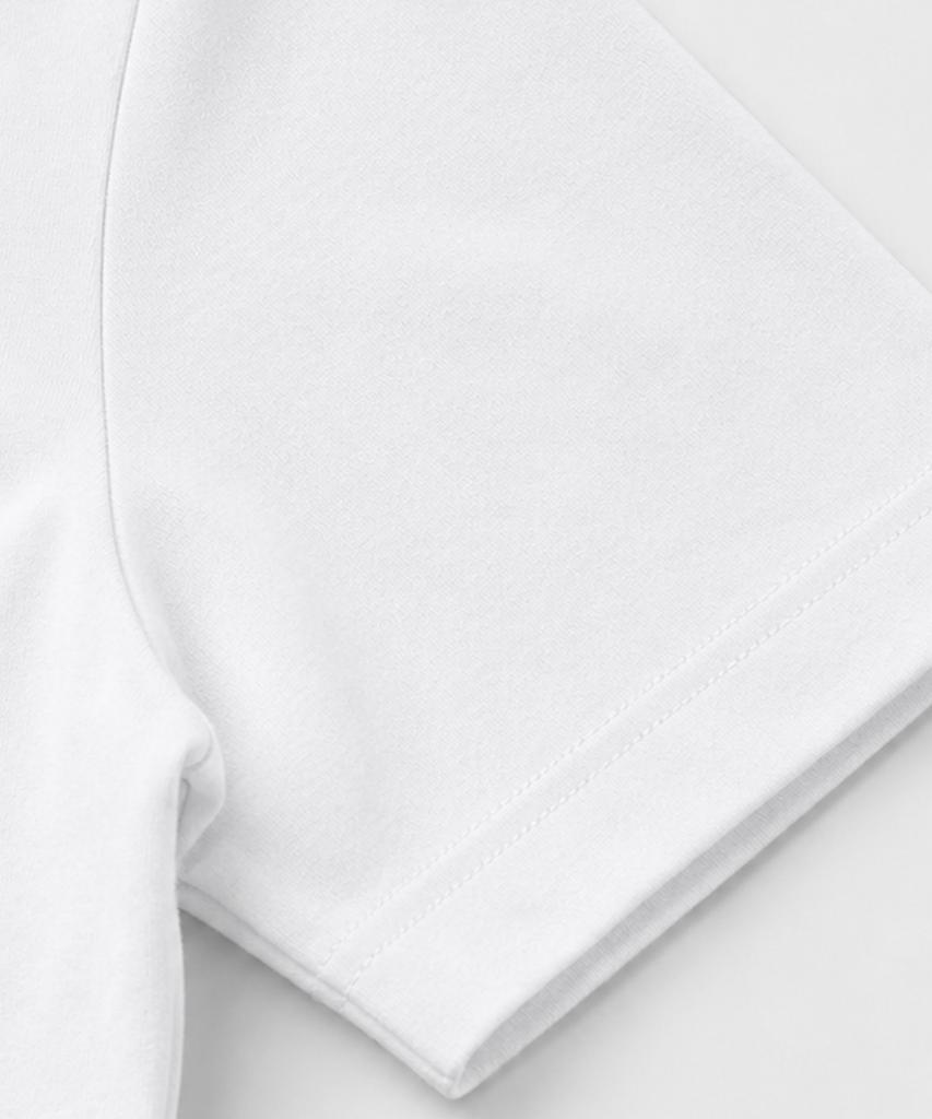 LERENNE Semi Crop T-Shirt - White