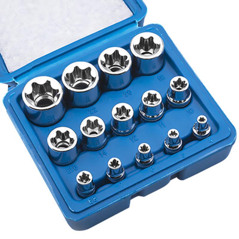 Beiyou 14-Piece E-Type Automotive Socket Wrench Set CN plug (adapter included)