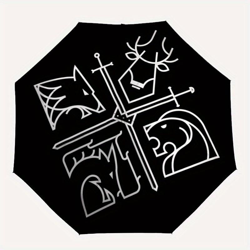 

1pc Game of Thrones Windproof Automatic Cute Umbrella, Lightweight for Women/Men, Perfect Christmas Gift a0811232