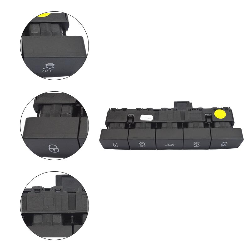 1pcs Control Button Switch (tire Pressure + Start Stop + Anti Sideslip + Trunk) For Skoda For Octavia 2014- OEM 5ED927132G