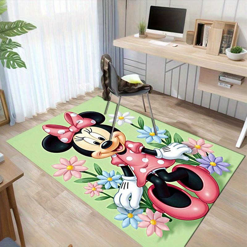 1pc. Cute Minnie Mouse Floral Rug - Home Decor Carpet for Office Chair Cover Gift Ideaz041108