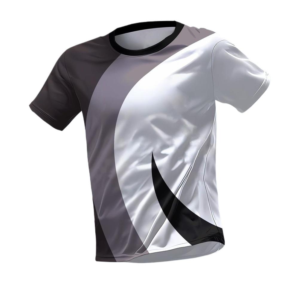 Tricouri grafice sport la modă de vară pentru bărbați, cu gât rotund, cu mânecă scurtă, respirabile