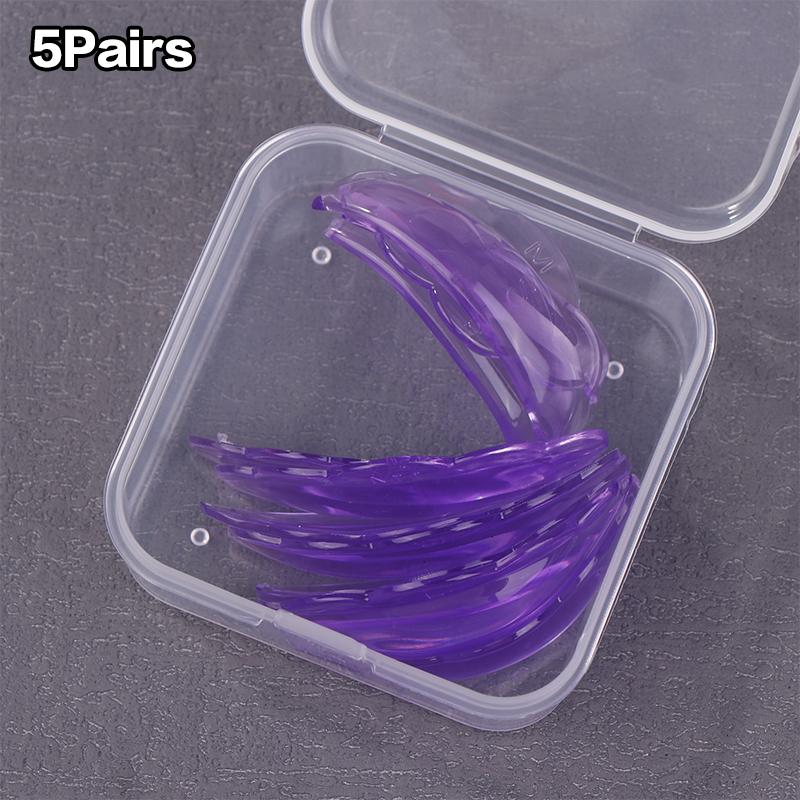

5 пар силиконовых подушечек для перманентной завивки ресниц, многоразовые, моющиеся, щитки для лифтинга, бигуди для ресниц, палочки для ресниц, инструменты для макияжа фиолетовый