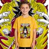 DBZ Goku SSJ4 Anime Print Cotton T Shirt for Kids Boys Girls Casual Summer Short Sleeve