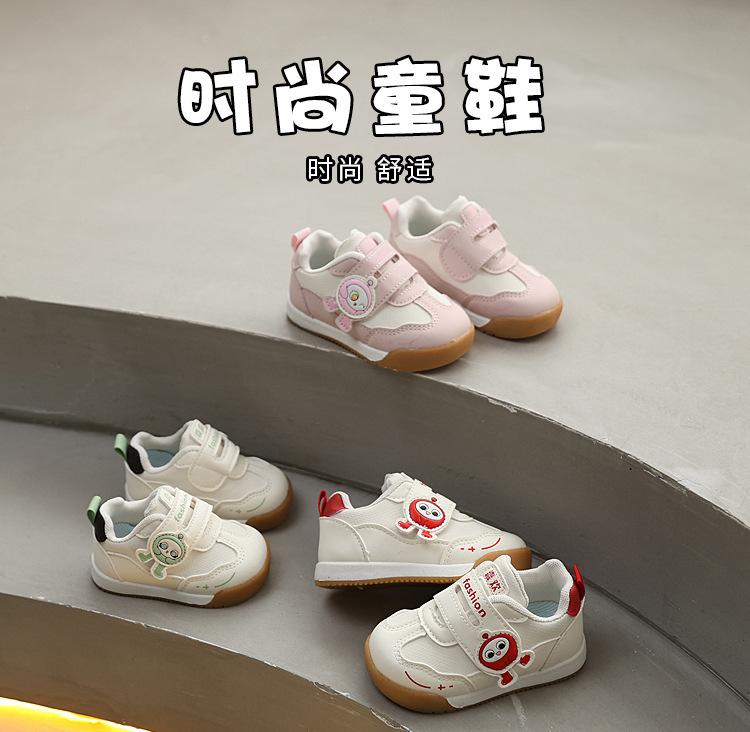 Spring Baby First Walker Shoes 6-12 Months Soft Sole Non Slip Casual Sneakers For Boys And Girls Infant Toddler Footwear