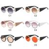 Trendy Round Punk Sunglasses Oval Uv Protection Hip Hop Shades Retro Wide Temples Sun Glasses For Women & Men