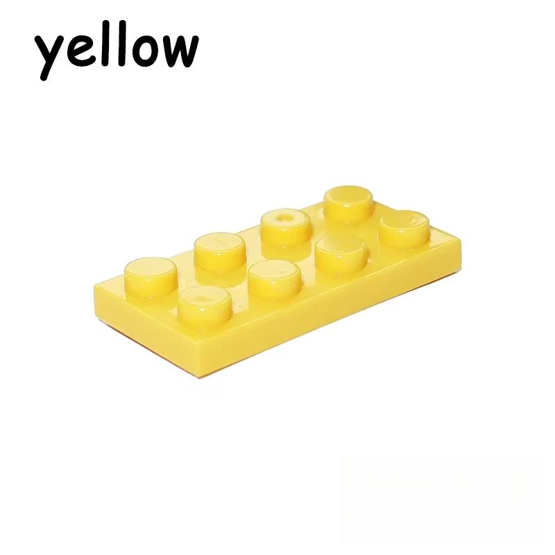 50/100PCS 2x4 Dot 2*4 Plate 3020 MOC Assemble Particles DO IT YOURSELF Construction Bricks Figures Blocks Learning Creativity Toy ideal for Kid