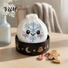 Comfortable Sensory Plushie Christmas Plush Dumpling Stress Relief Toy, Santa Claus Snowman Reindeer Squeeze Toys Steamed Bun Relaxation Toy