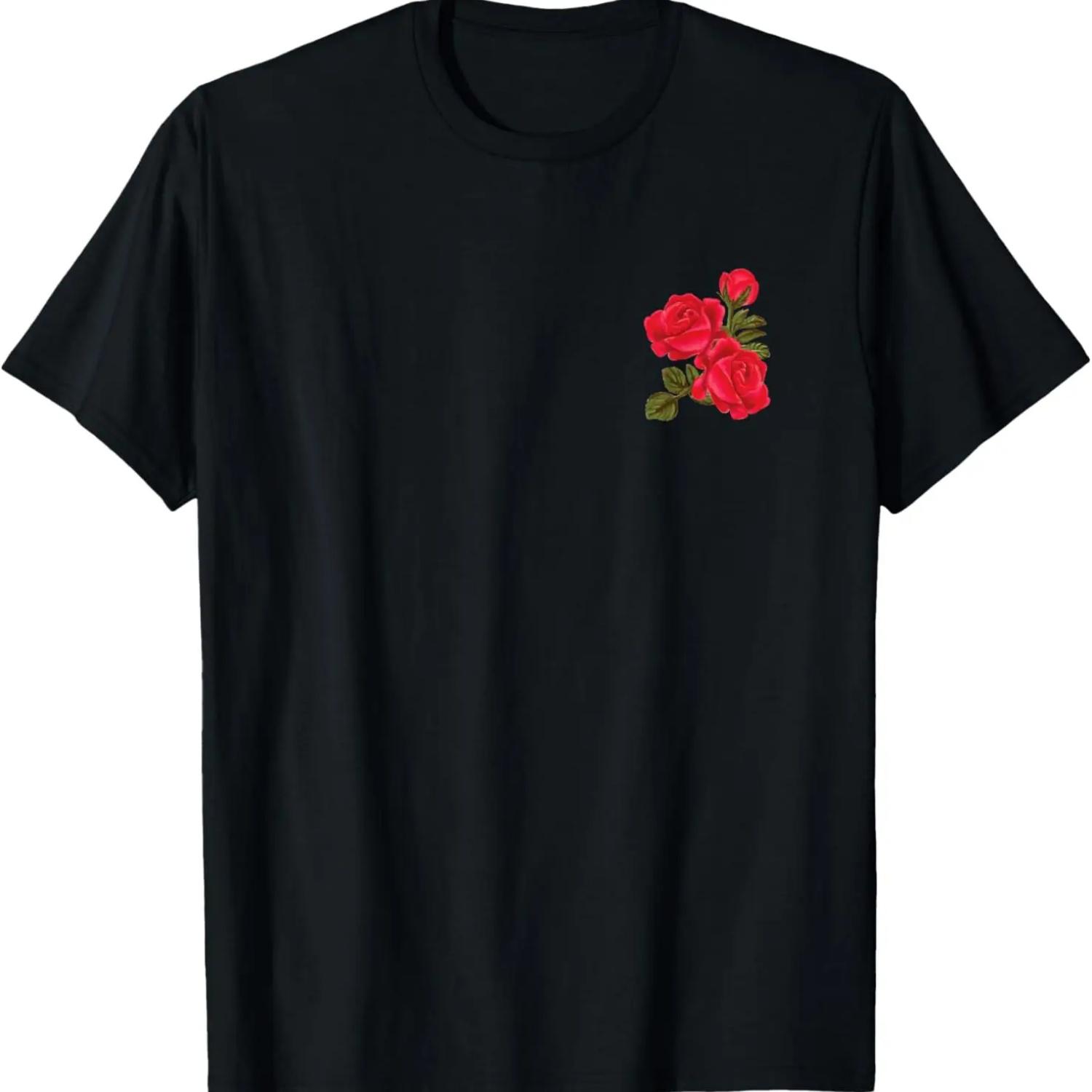 Red Roses Nature and flower lover womens and men Rose T-Shirt S чёрный
