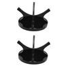 2Pcs Golf Ball Rack High Stability Strong Firmness Simple Baseball Display StandBlack 2 Pieces