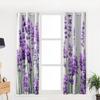 Bedroom Kitchen Curtains Lavender Plant Flowers Curtain Living Room Decoration Items Window Curtains for Living Room