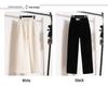 Petite Chenille Wide Leg Fleece-Lined Pants - Autumn/Winter High-Waisted Casual Trousers