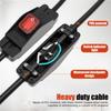 IP65 Waterproof Inline Cord Switch 15A 125V with On/Off Capability and LED Indicator Compatible with Electrical Appliances