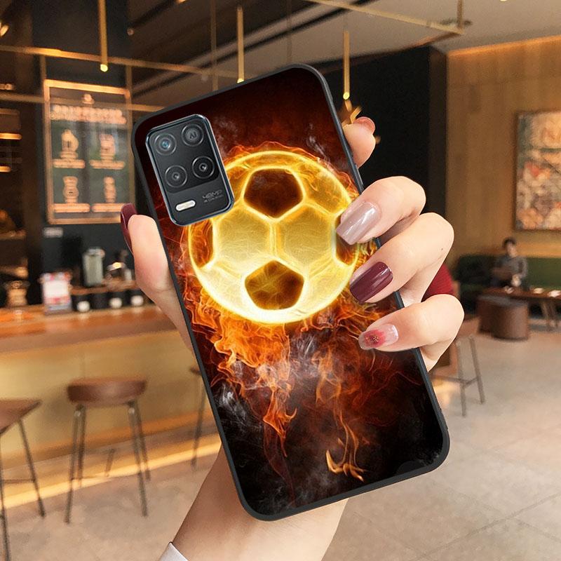 Fußball-Sportplatz-Telefonhülle für OPPO Realme GT 2 Pro X2 Pro XT C25S 8 7 6 Pro 6i GT Master C3 C21 C21Y C11 X3 SuperZoom