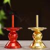 2 Piece Rusts Resistant Ritual Candle Holders Religious Candlesticks for Buddhist Altars Decorative Worship Essential