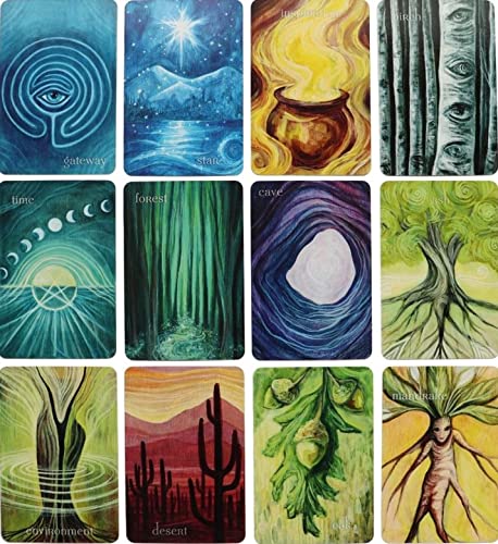 Kancharo Oracle Cards, 42-Card Set, Tarot Reading [Liminal Spirits Oracle], Includes Japanese Oracle Card Basic Instructions & Pouch (Authentic)