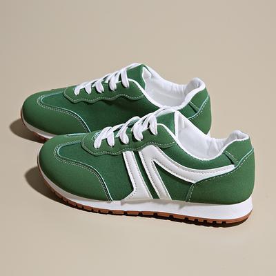 Wiosna 2025 Nowe Damskie Sneakersy Wygodne Outdoorowe Modne Wszechstronne Płaskie Casualowe Sneakersy Sznurowane Damskie Buty Sportowe Plus Size
