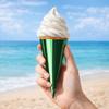 100PCS Solid Color Disposable Ice Cream Holder Thickened Ice Cream Cone Cover  Party