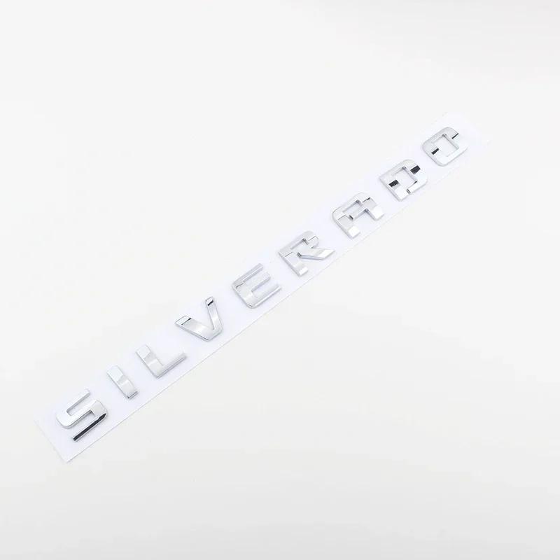 41CM ABS for Chevrolet Silverado 1500 2500HD 3500 Car Tail Letter Stickers Emblem Car Rear Trunk Logo Badge Exterior Decoration