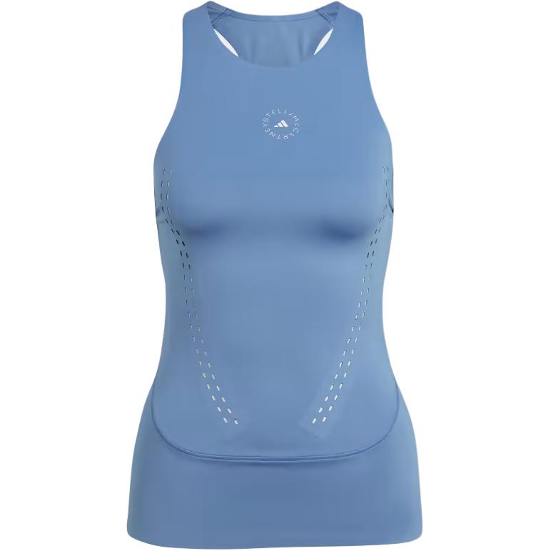 Adidas X Stella McCartney Truepurpose Primegreen Series Moisture-Wicking Round Neck Comfortable Sports Tank Top Women Tops Storm-Blue GL5284