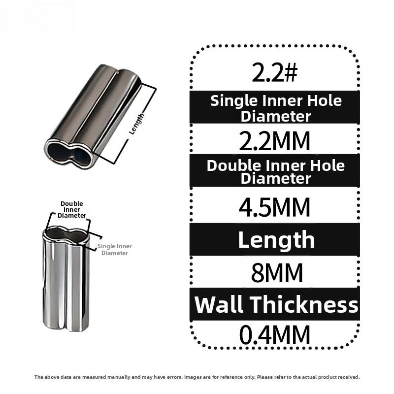Stainless Steel Fishing Line Clip Double Tube Clip