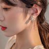 JMXD Französische Perlen Kamelienblüten Ohrstecker Leichter Luxus Grüner Tee Thema Einzigartig Elegant für Damen Modischer Schmuck