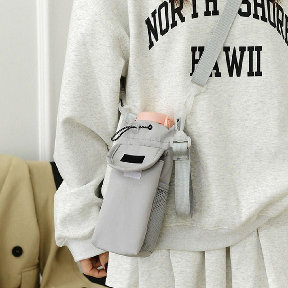 Shoulder Strap Crossbody Water Bottle Purse Waterproof Water Bottle Sling Bag  Hiking