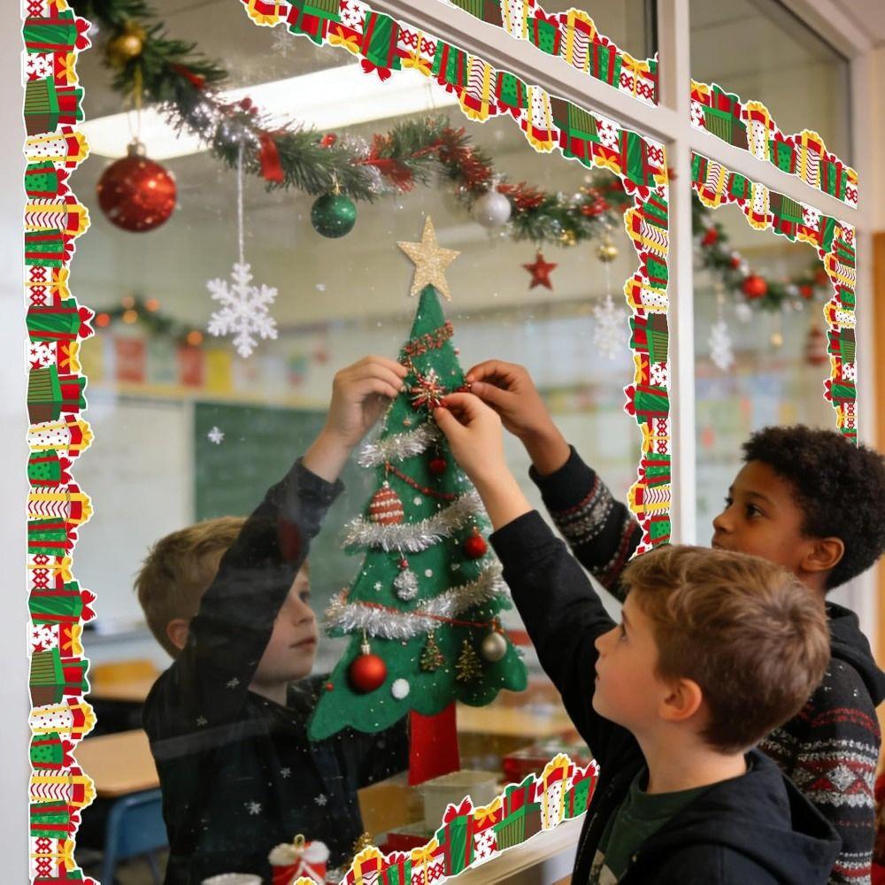 Self-adhesive Christmas Border Roll Cuttable Classroom Border Trim Border Trim  Classroom Decor