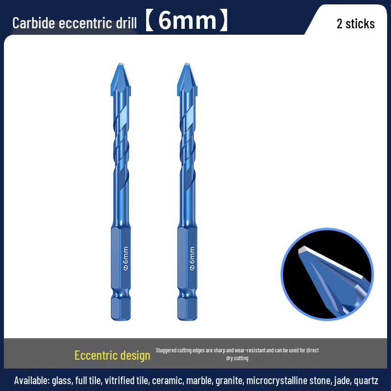Blue Victory Super Hard Angled Tile and Concrete Drill Bit Set
