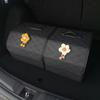 Large Capacity Car Trunk Storage Box Multi-purpose Tool Storage Bag Leather Folding Emergency Storage Box Storage Organization
