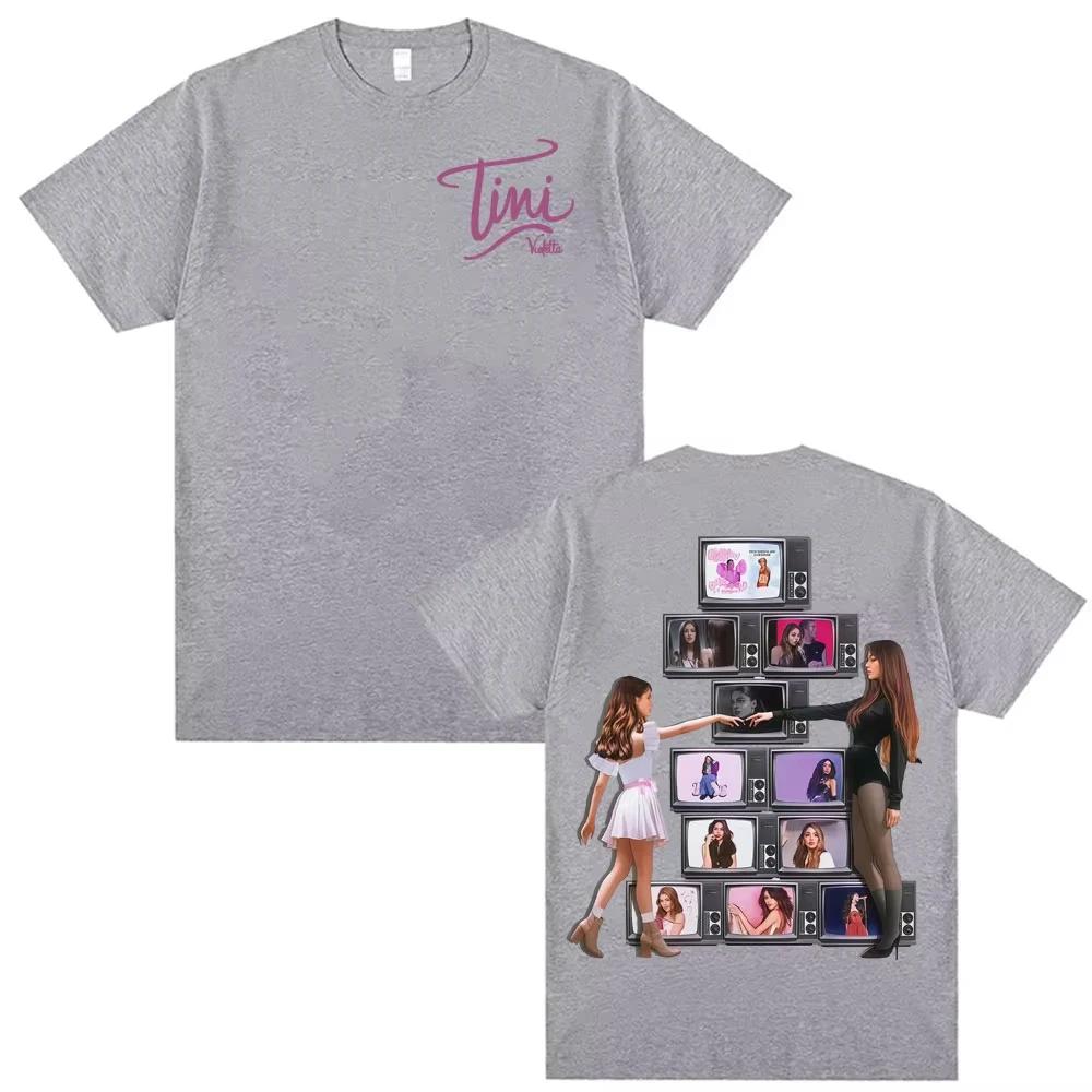 

Певица TINI STOESSEL La Triple T Futtura 2026 Тур Мерч Футболки Мужские Женские Харадзюку Хип-Хоп Готические Топы 4XL