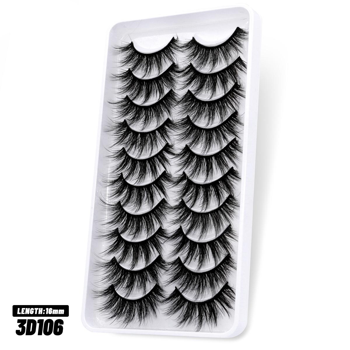 

3D искусственные норковые ресницы пушистые мягкие тонкие натуральные длинные накладные ресницы завитые ресницы