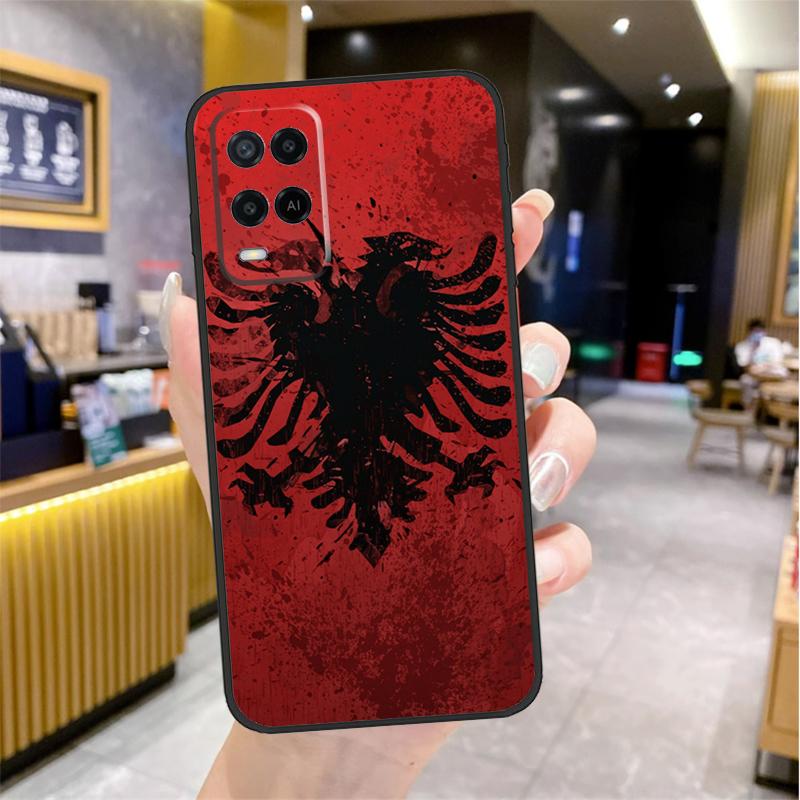 Albania Albanians Flag Case For Oppo A74 A54 A94 A78 A98 A18 A60 A80 A40 A38 A58 A96 A76 A16 A15 A17 A57 A77 A5 Pro