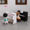 1 Set Dollhouse Cute Simulated Piano Furniture Model Toy Miniature Musical Instruments Doll House Playhouse Scene Accessories
