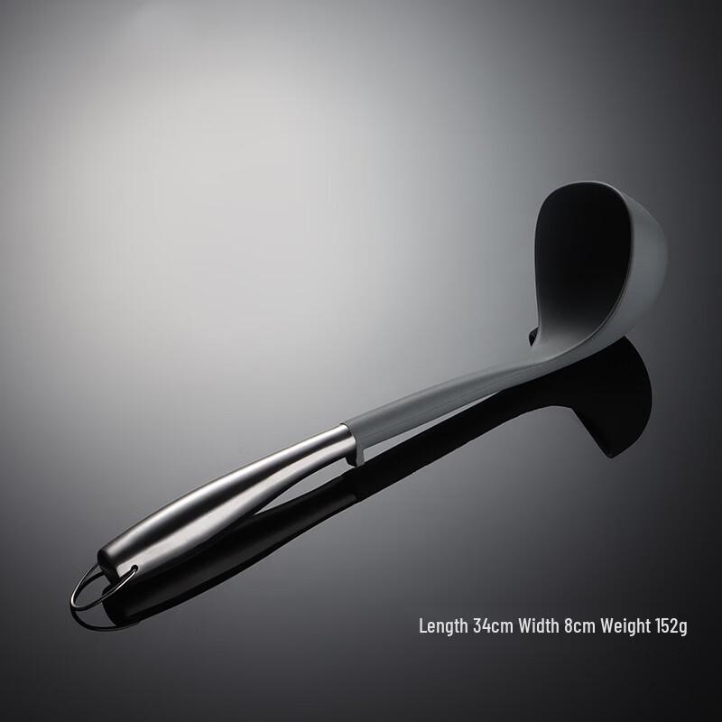

Qianxing Silicone Porridge Spoon with Stainless Steel Handle
