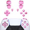 eXtremeRate Compatible with PS5 Controller Replacement R1L1R2L2 Trigger Share Option Face Full Set Button Compatible with Chrome PS5 Controller